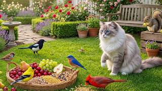 Cat TV for Cats to Watch 🎹 Soft Warm Piano Lounge to Ease Tension Reduce Stress 🕯️Cat Sleep Music screenshot 4