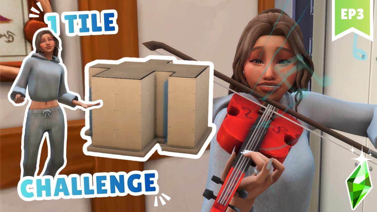 Episode 3 of the 1 TILE CHALLENGE in the Sims 4