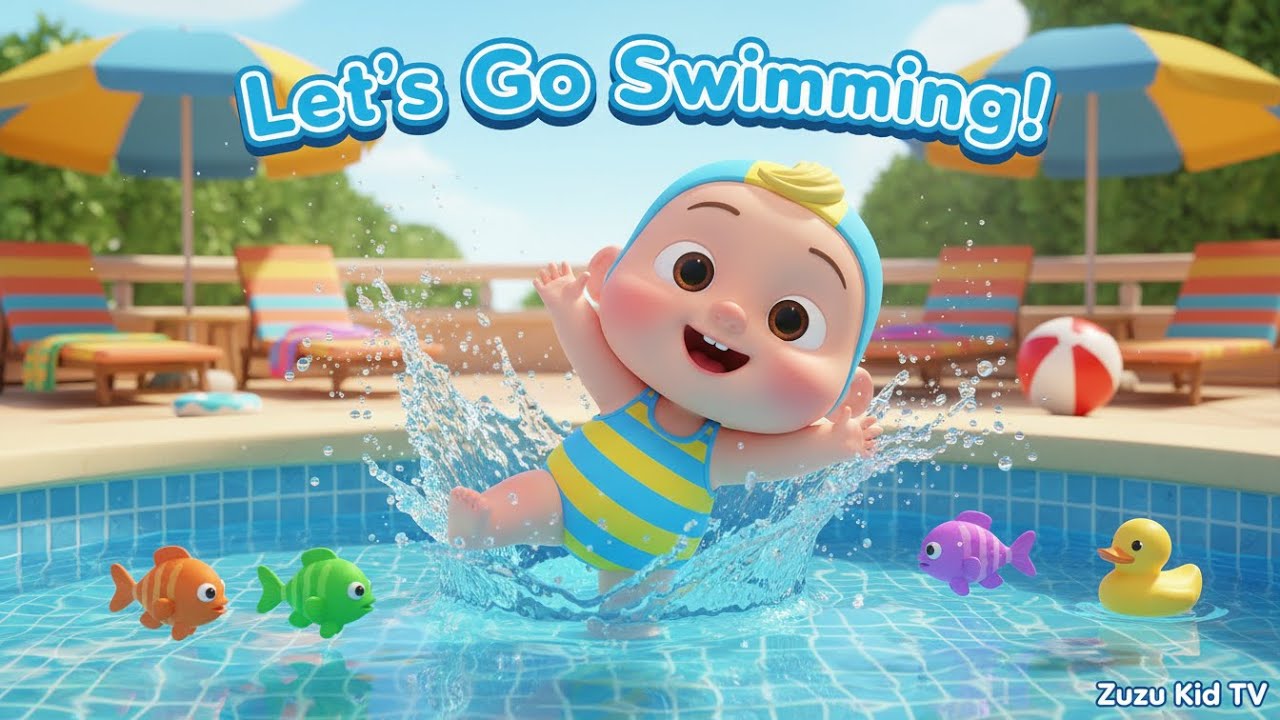 Me Too! Let’s Go Swimming – Nursery Rhyme, Toddler Water Fun, and Swimming Adventure with Zuzu