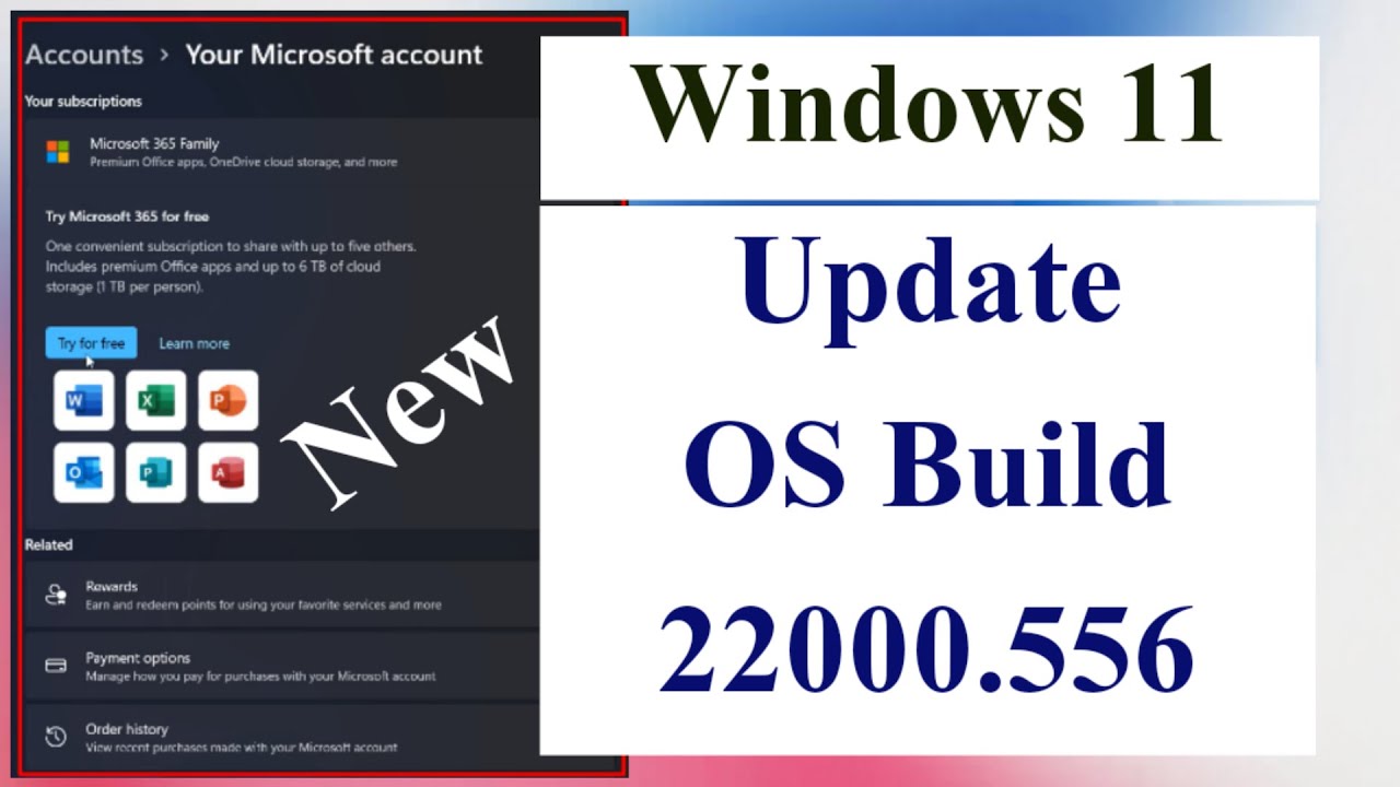 Windows 11 Update KB5011493 OS Build 22000 556