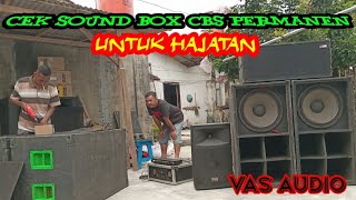 Cek Sound Box Cbs Permanen. 