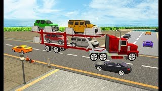 Car Parking Trailer Car Transport Android Gameplay [HD] Truck simulator android games screenshot 5