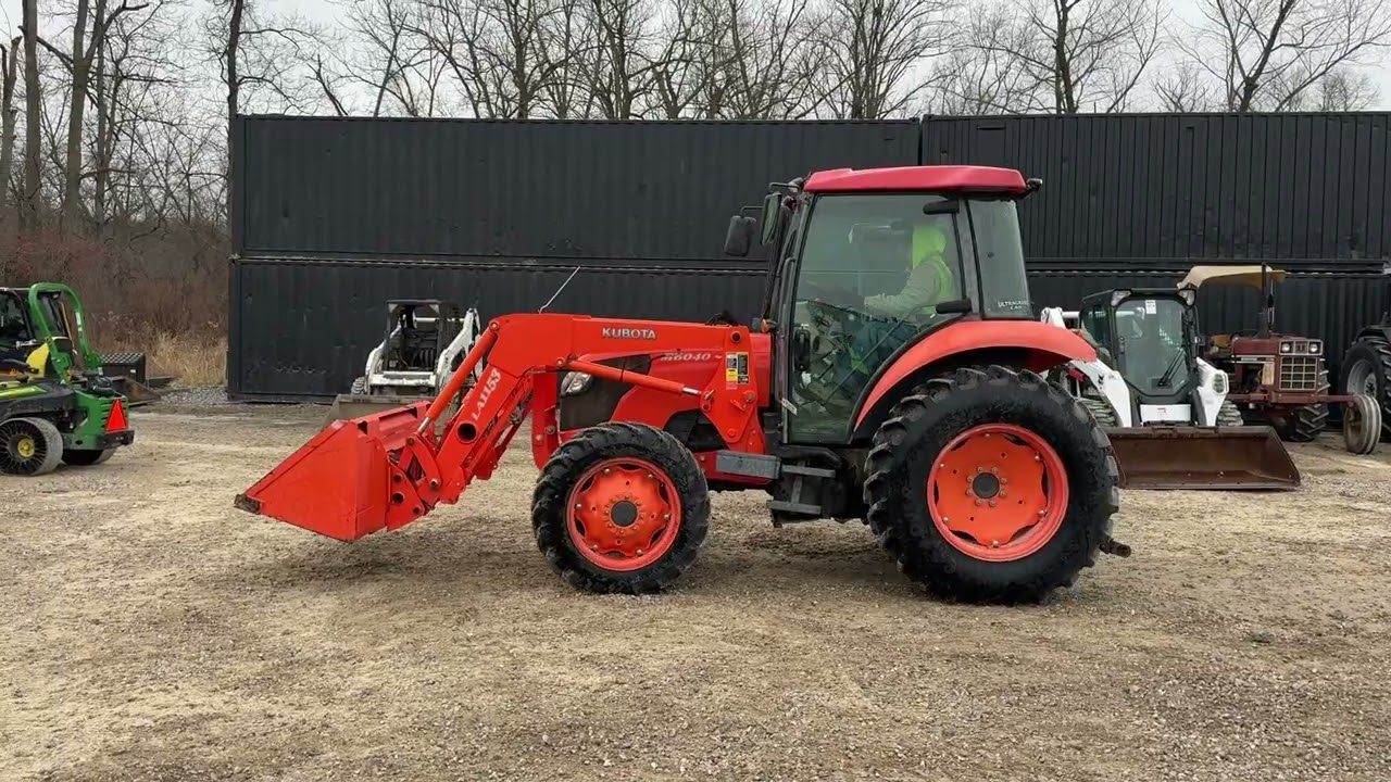 218105 Kubota M6040HDC Tractor with Loader MCGREW AUCTION