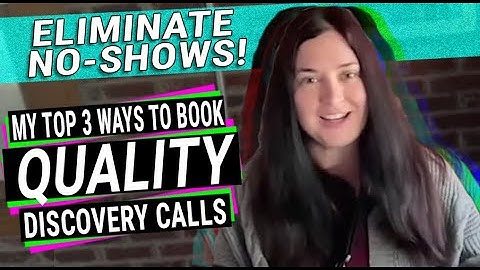 3 Tactics That Almost completely Eliminate No-Shows From Booked Discovery Calls