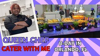 Watch me setup a food table for catering event 💛 | Food Staging with Queen Chef | Party Appetizers