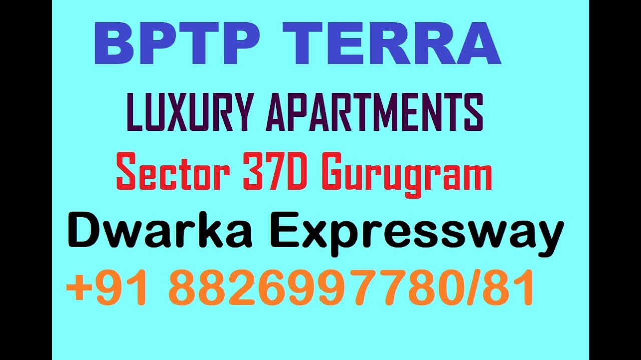 New Booking 3BHK 1811 Sq.ft Bptp Terra Luxury Apartments Sector 37D Gurgaon