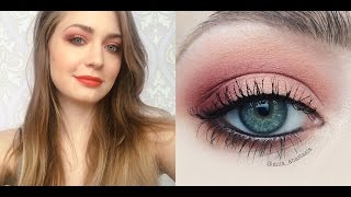 Коралловый оранжевый яркий весенний макияж: видео-урок Коралловый оранжевый яркий весенний макияж: видео-урок