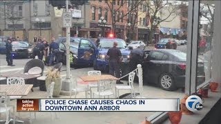 Police chase causes chaos in downtown Ann Arbor