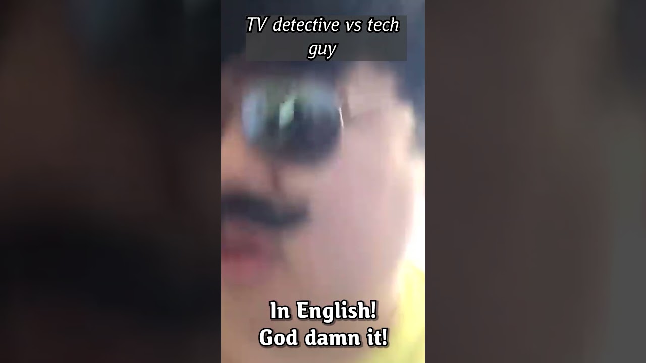 TV detective vs tech guy