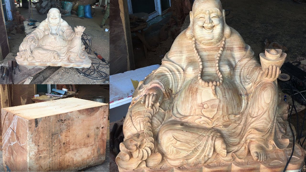 Tạc tượng , quá trình tạo nên bức Di Lặc