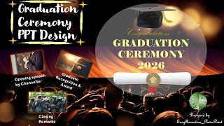 Stunning Graduation Ceremony Design | Power Point Full Tutorial