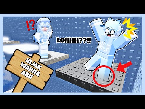 AGMAL PANIK!! VIMEI SURUH INJAK WARNA ABU DI TOWER ROBLOX?!