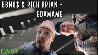 BBNO$ & Rich Brian - Edamame Easy Piano Tutorial