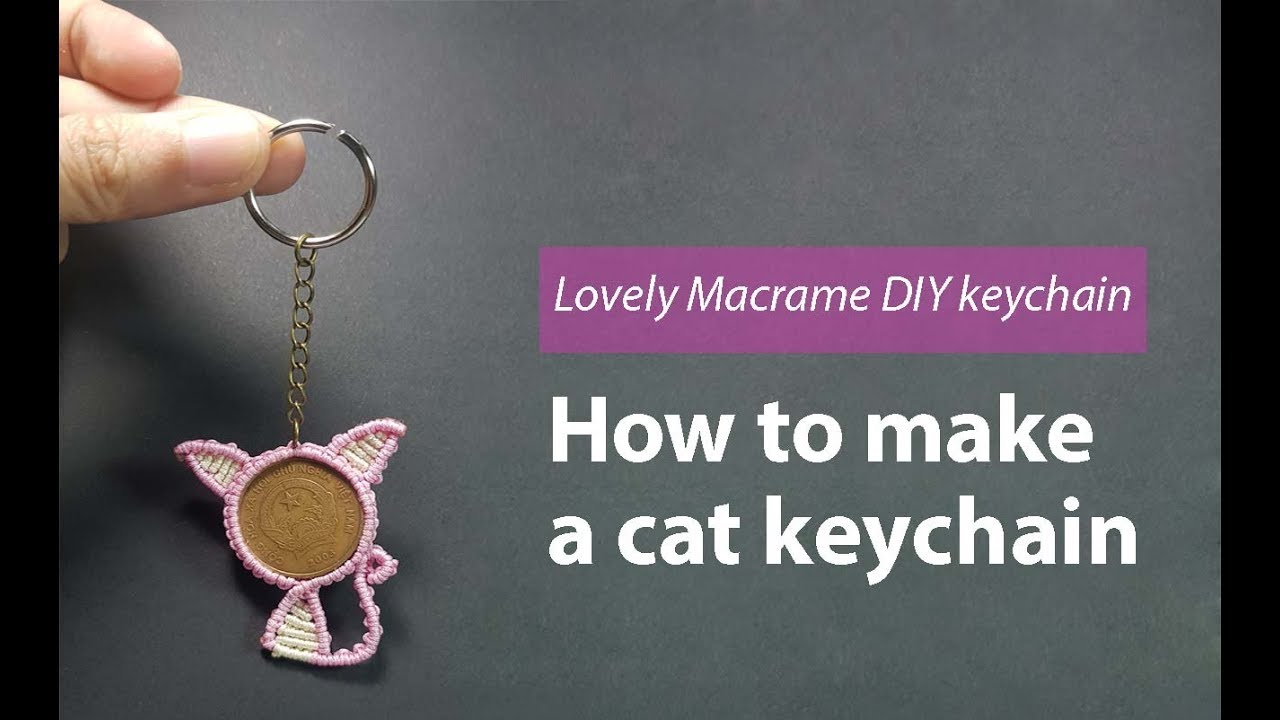 Macrame stroller chain Kitty