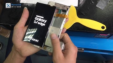 How to separate samsung galaxy s7 edge cracked screen by mini freezer NS007