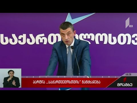 გიორგი გახარიას განცხადება