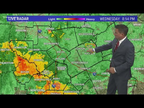 Rainy pattern rolls into Thursday | Central Georgia weather