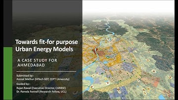 Towards fit-for purpose Urban Energy Models- A case of Ahmedabad