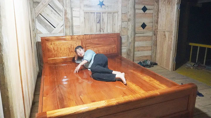 CEO leaves the city for the forest to Build farm : Paint the house yellow - Make Single Bed Easy