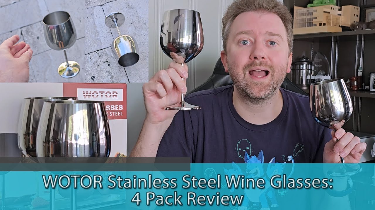 WINE GLASSES THAT DON'T BREAK - Wotor Stainless Steel Wine Glasses Review