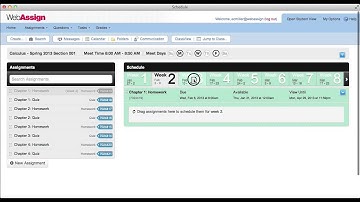 Scheduling an Assignment