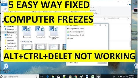 Computer Freezes after a few minutes, frozen and control alt delete not working, 5 Easy Way