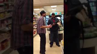 Crazy Guy In 7 11 Gets Slapped HARD After Peeing In Store And Shoplifting