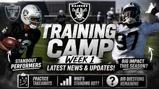 Raiders News: Everything From Training Camp Week 1