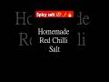Homemade Red chilli salt in 30 seconds 🌶️♨️🔥#chillisalt #DIY #food #homemade #quickrecipe