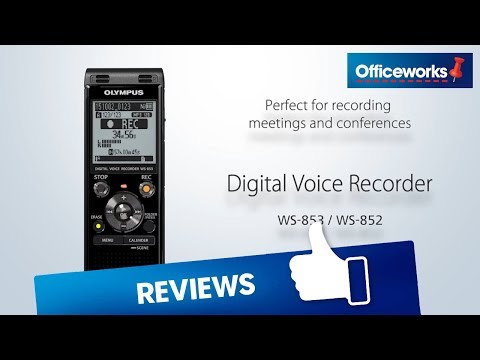 Video: Dictaphones Olympus: Gambaran Keseluruhan WS-852, WS-853 8 GB Dan Model Digital Lain. Bagaimana Nak Guna? Bagaimana Memadam Maklumat?