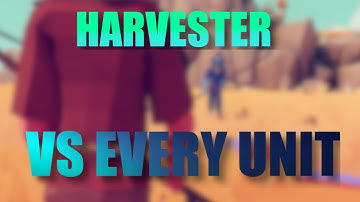 Harvester VS Every Unit in TABS (1v1) | Totally Accurate Battle Simulator
