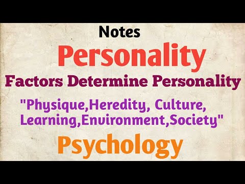 Video: Personality Formation Factors