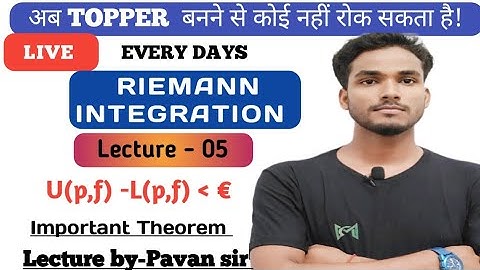 Integral Calculus | Important Theorem For Riemann Integral By Pk SIR