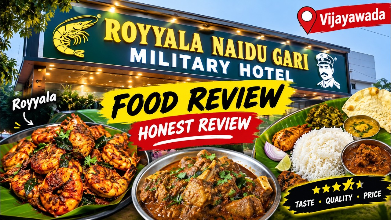 ROYAL TASTE or OVERHYPED? 🤔 | Royyala Naidu Gari Military Hotel Vijayawada
