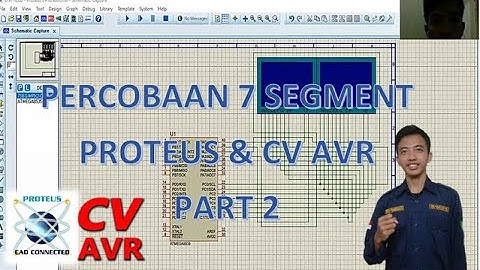 [PART 2] SIMULASI 7 SEGMENT MENGGUNAKAN SOFTWARE PROTEUS DAN CV AVR (COUNTING 0000-9999)