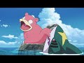 Pokemon - Slowpoke Catches A Sharpedo With Its Tail