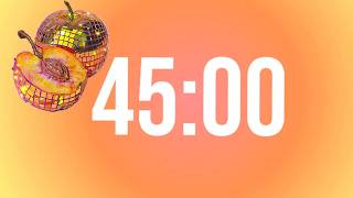 45 Minute Yellow Aura Timer ☀️ | Focus • Study • Positive Energy | Silent Countdown