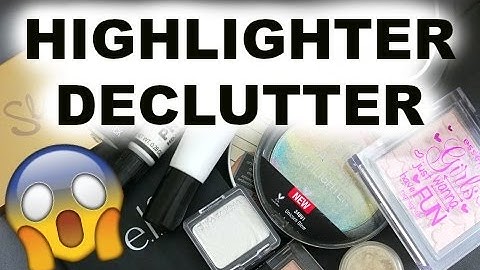 MAKEUP DECLUTTER 2017! Highlighters, Bronzers & Contour!