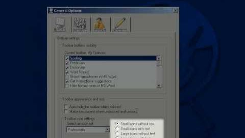 Read & Write GOLD v9: Toolbar