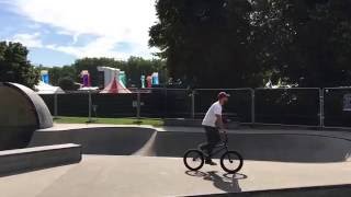 Bike stunts. skate park. victoria london