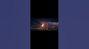 Asteroid Impact on city 🌍🔥 Cinematic Disaster Moment