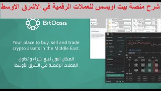 شرح شراء وبيع العملات الرقمية والسحب الى البنك منصة بيت اويسس Bitoisis