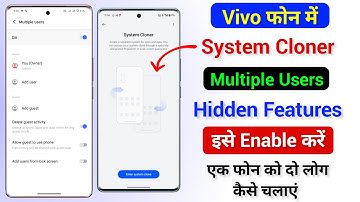 Vivo Phone System Cloner Kya Hai | Vivo Owner And Guest Kaise Use Kare | Vivo System Cloner Features