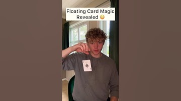 Floating Card Magic Trick Revealed 😳 #magic #magician #tutorial  #shortsvideo #shorts