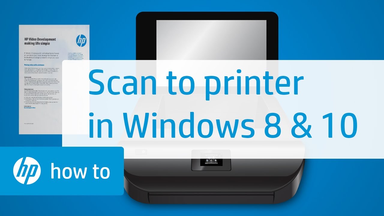 Scanning to Devices and Printers in Windows 10 and 8 - YouTube