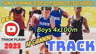 Track Showdown: A.P. Giannini Middle School Boys 4x1  85’s