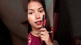 chatpata lip combo ✨#explore #lipcombo #beautytiips #makeuplook #viral #makeuptutorial #eyemakeup