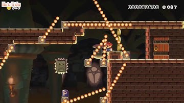 Super Mario  Fire Bar Sprint! Super Mario Maker
