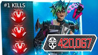 How a Small Streamer BROKE THE WORLD RECORD for MOST KILLS in Apex Legends! (400,000+ Kills)