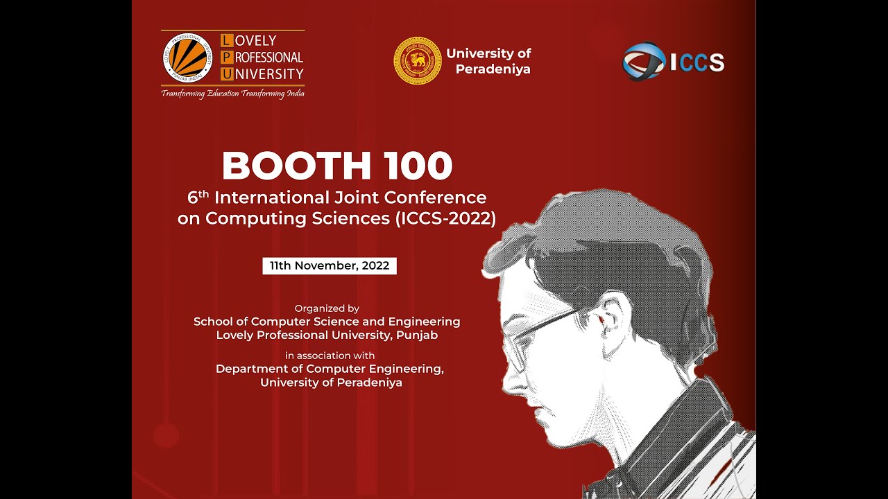 BOOTH 100 - 6TH INTERNATIONAL JOINT CONFERENCE ON COMPUTING SCIENCES ...